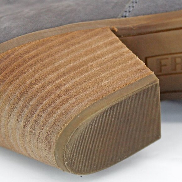 Frye ‘Jennifer’ Gray Leather Ankle Zip Bootie Size: 10 M - Picture 6 of 8